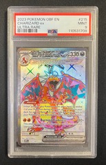 PSA 9 MINT Charizard ex 215/197 Obsidian Flames Pokemon Graded Card